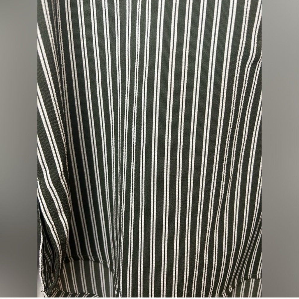 Michael Kors - Green and White Striped Blouse - Size Small - Picture 2 of 8